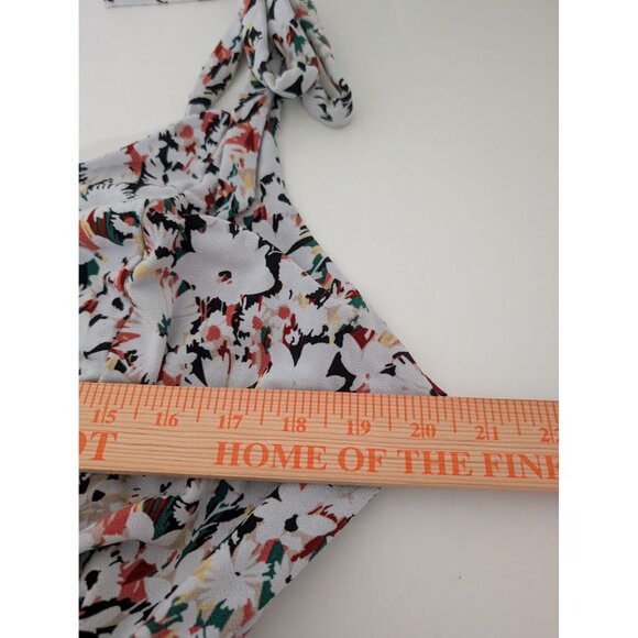 Torrid Floral Studio Skater Dress Womens Size 4X White Strappy Stretch Casual - Picture 9 of 10